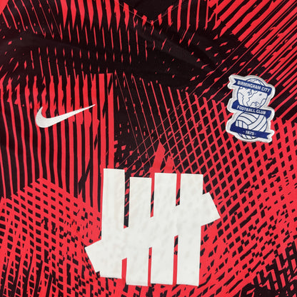 Close-up of Birmingham City 2023/2024 away football shirt, size Large