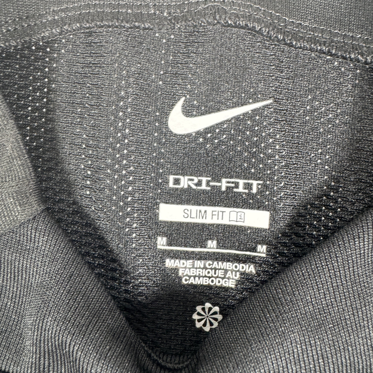 Size label inside Birmingham City 2023/2024 third football shirt, size Medium