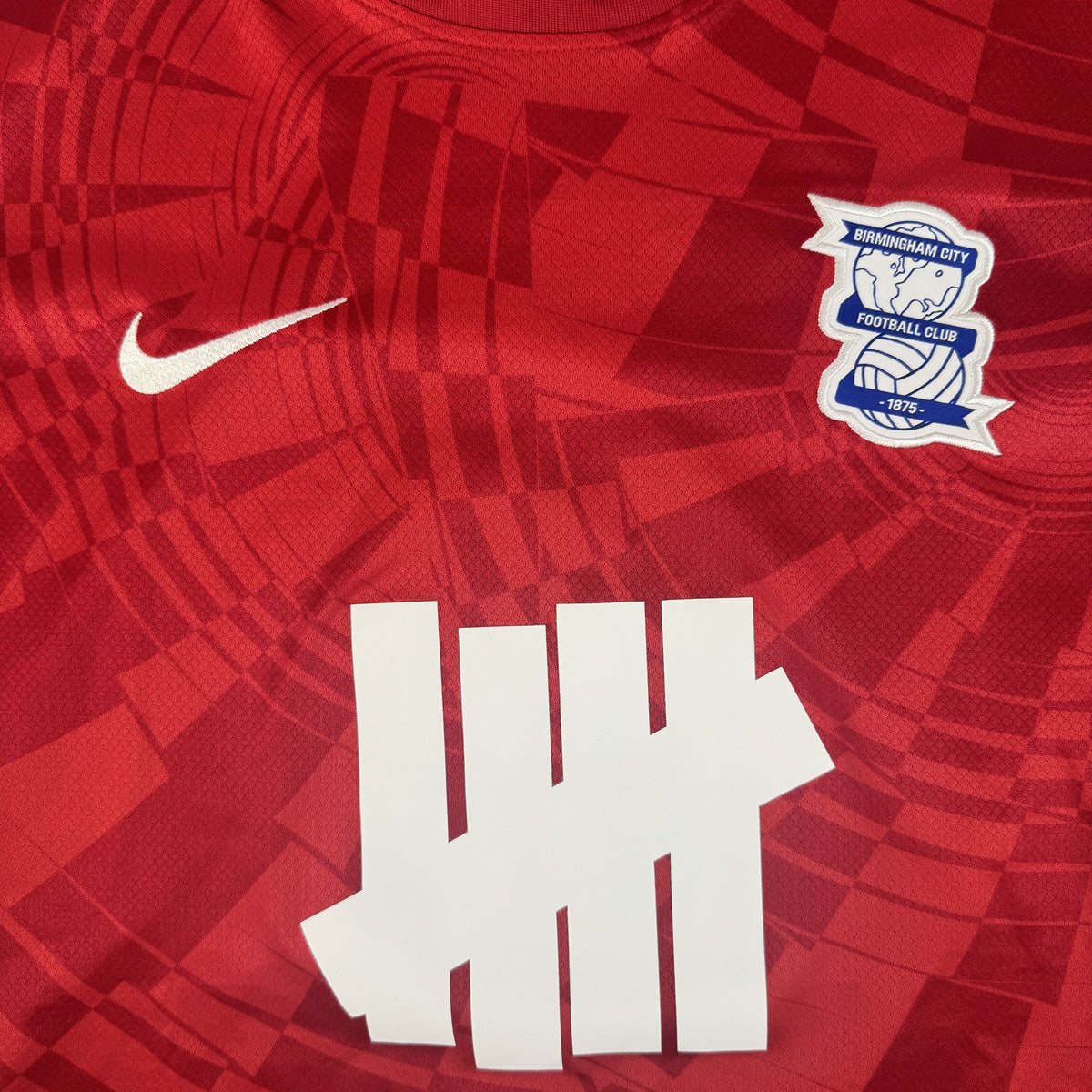 Close-up of Birmingham City 2025/2026 third football shirt, size Large