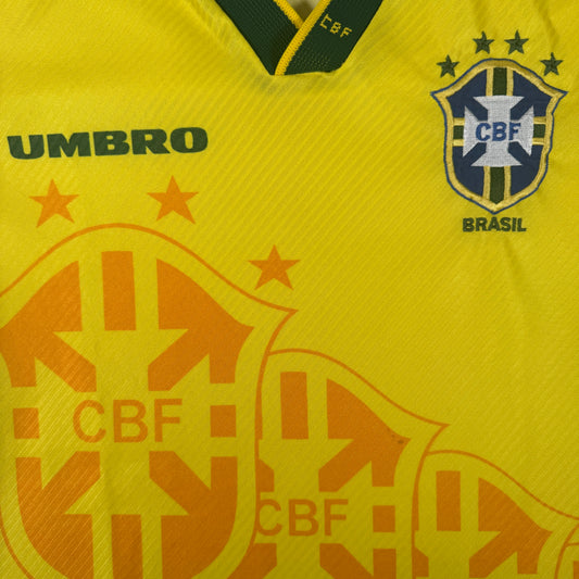 Brazil 1994/1995/1996 Home Football Shirt Medium – Football Shirt Kingdom