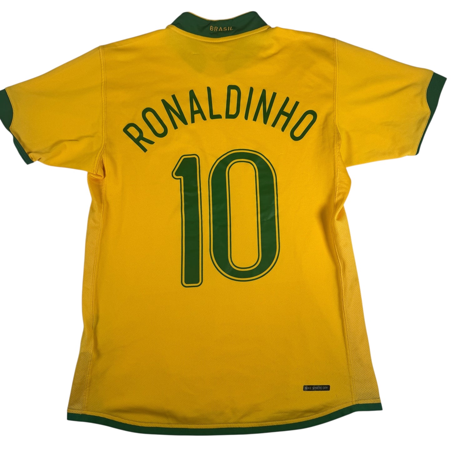 RONALDINHO 10 Brazil 2006/2007/2008 Home Football Shirt Medium – Football Shirt Kingdom