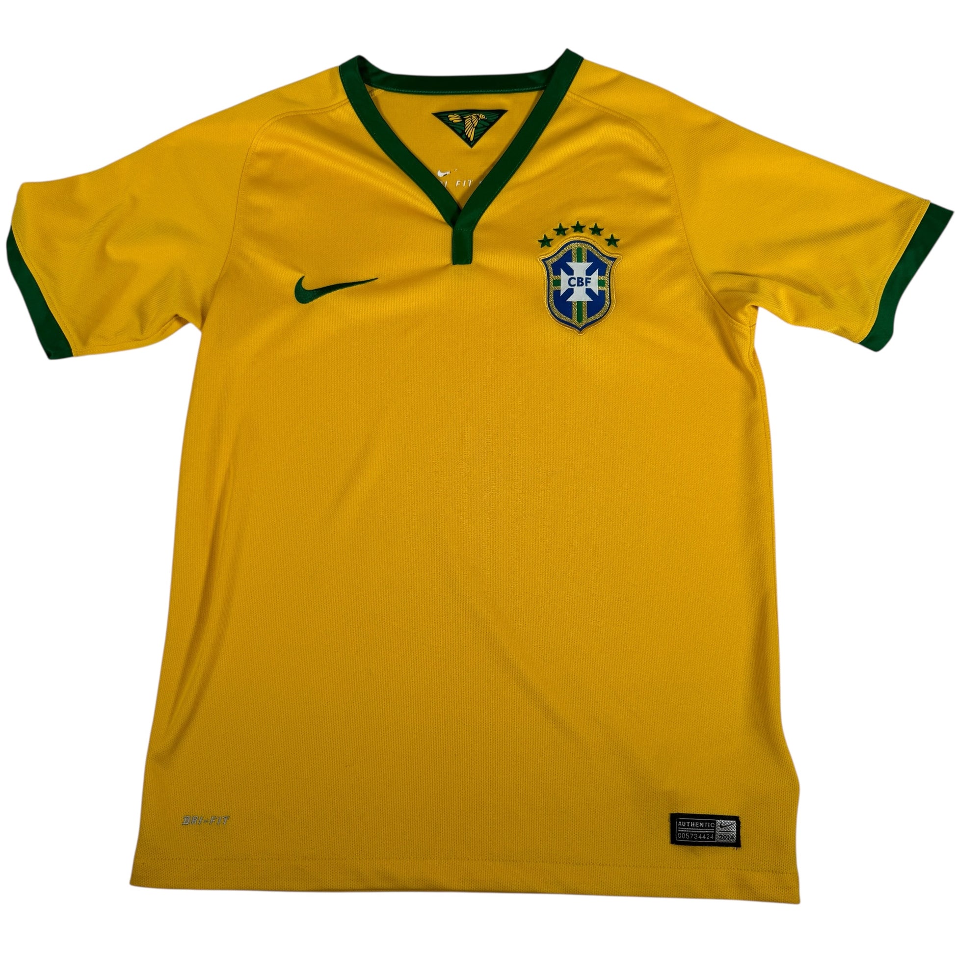 Brazil 2014/2015/2016 Home Football Shirt Childs Large – Football Shirt Kingdom