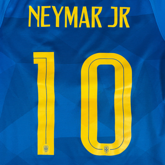 NEYMAR JR 10 Brazil 2018/2019 Away Football Shirt Small – Football Shirt Kingdom
