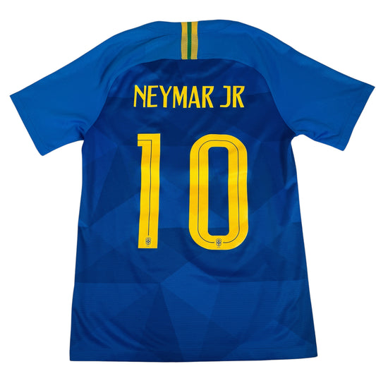 NEYMAR JR 10 Brazil 2018/2019 Away Football Shirt Small – Football Shirt Kingdom