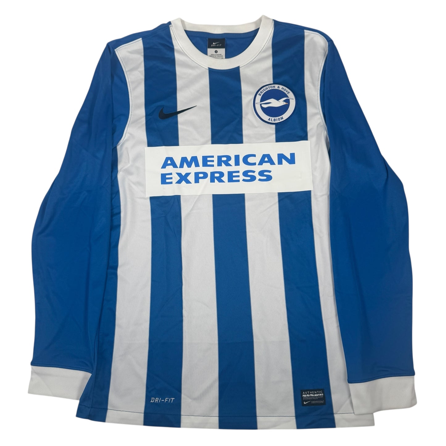 Brighton & Hove Albion 2014/2015/2016 Home Long Sleeve Football Shirt Small – Football Shirt Kingdom