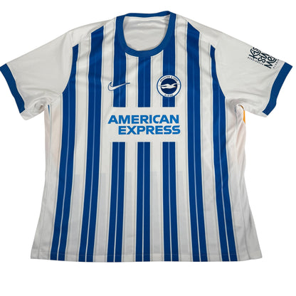 Brighton & Hove Albion 2024/2025 Home Football Shirt 3XL — full front view
