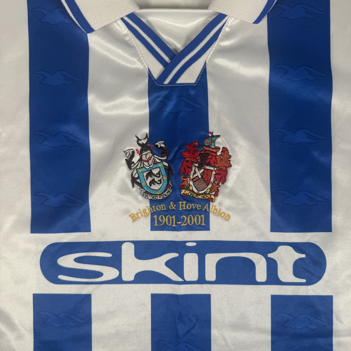 Brighton & Hove Albion 2000/2001/2002 Home Football Shirt Large