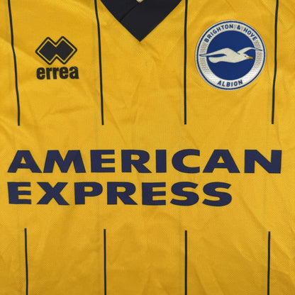 Close-up of Brighton & Hove Albion 2013/2014 away football shirt, size Medium