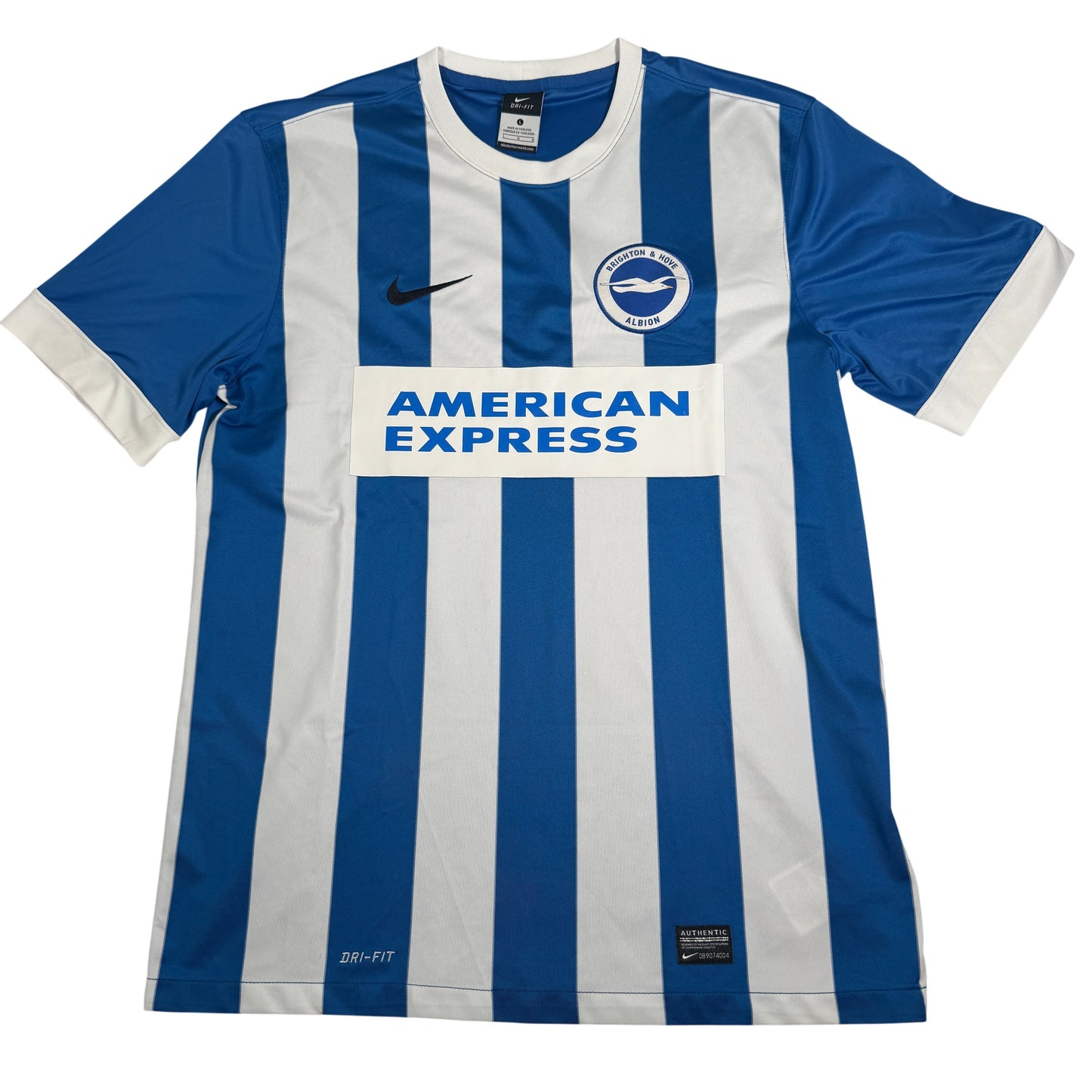 Brighton & Hove Albion 2014/2015/2016 Home Football Shirt Large