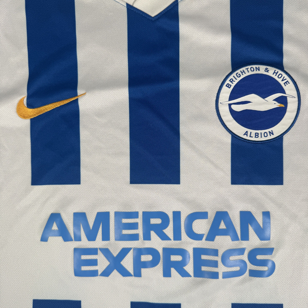Brighton & Hove Albion 2021/2022 Home Football Shirt Large