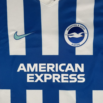 Close-up of Brighton & Hove Albion 2025/2026 home football shirt, size 3XL