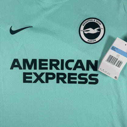 Close-up of Brighton & Hove Albion 2025/2026 training football shirt, size Medium