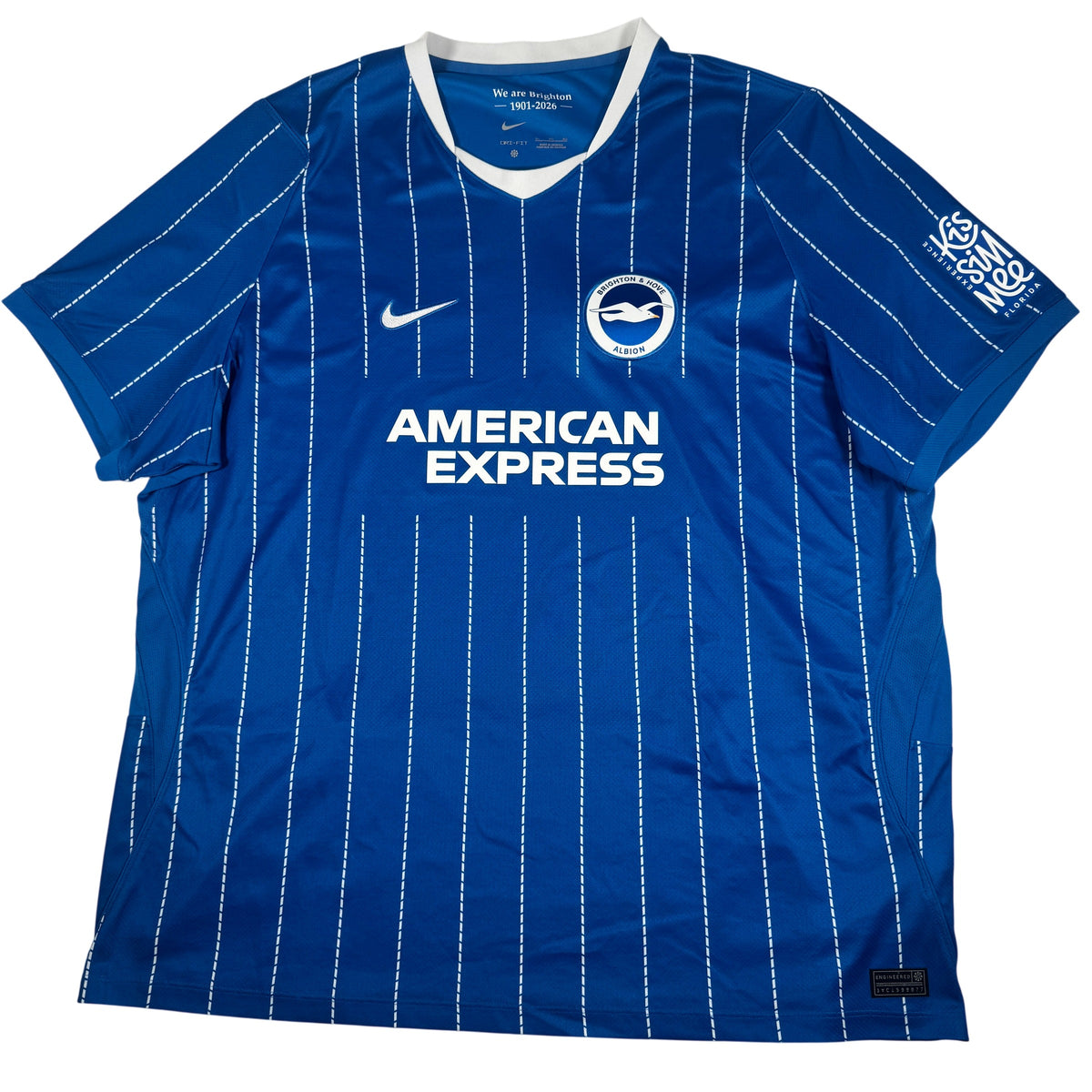 Front of Brighton & Hove Albion 2026/2027 home football shirt, size 3XL