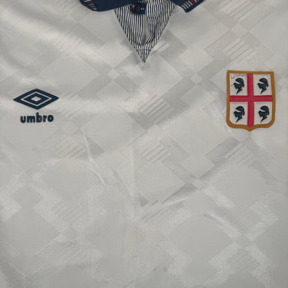Cagliari Calcio 1990/1991/1992 Away Football Shirt XL – Football Shirt Kingdom