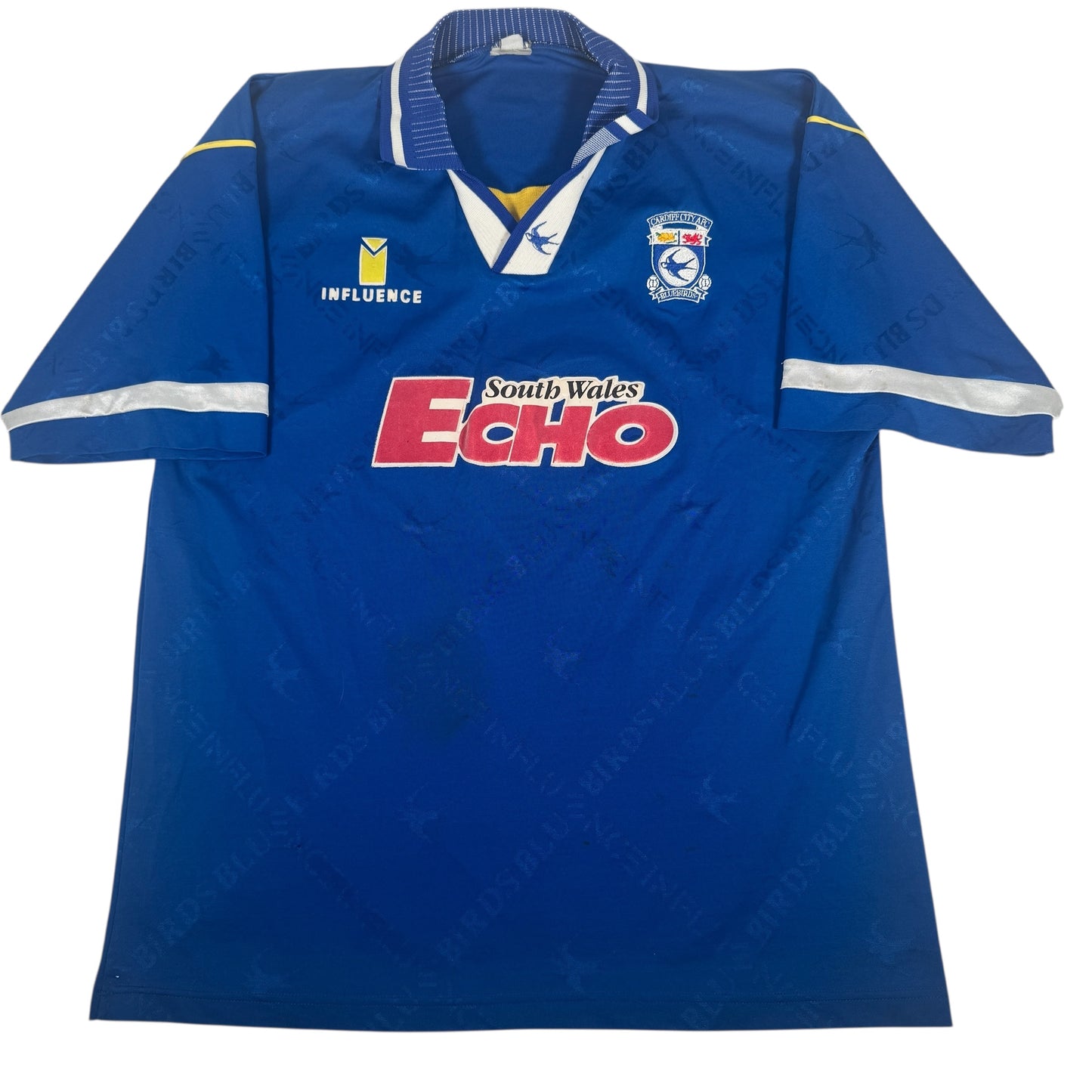 Cardiff City 1995/1996 Home Football Shirt XL – Football Shirt Kingdom