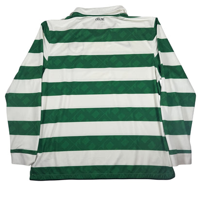 Celtic 2010/2011/2012 Home Long Sleeve Football Shirt 2XL — full back view