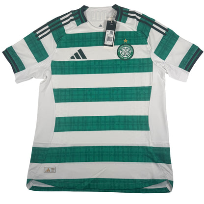 Front of Celtic 2025/2026 home football shirt, size Large
