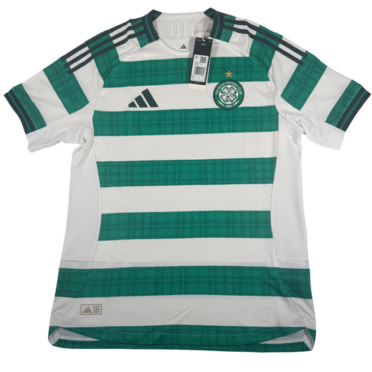 Front of Celtic 2025/2026 home football shirt, size Large