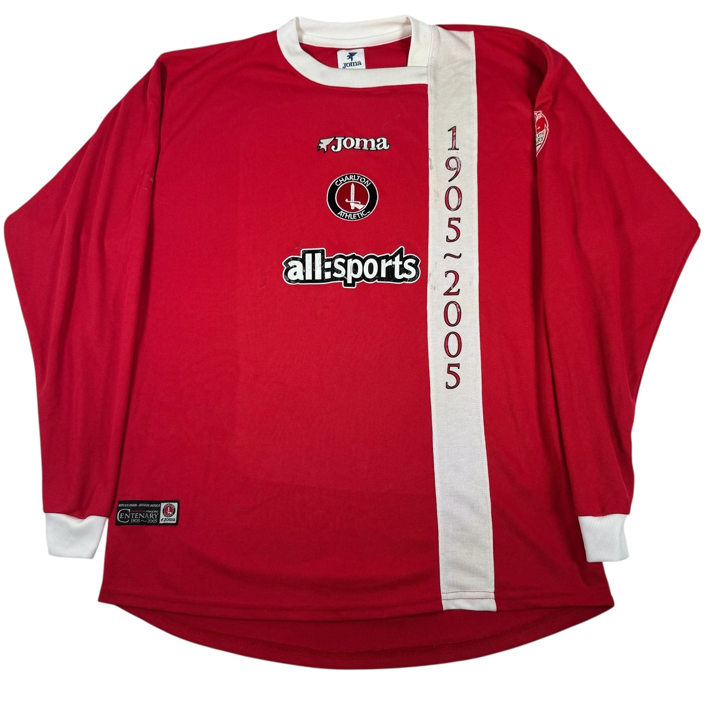Charlton Athletic 2005/2006 Centenary Long Sleeve Home Football Shirt Medium – Football Shirt Kingdom