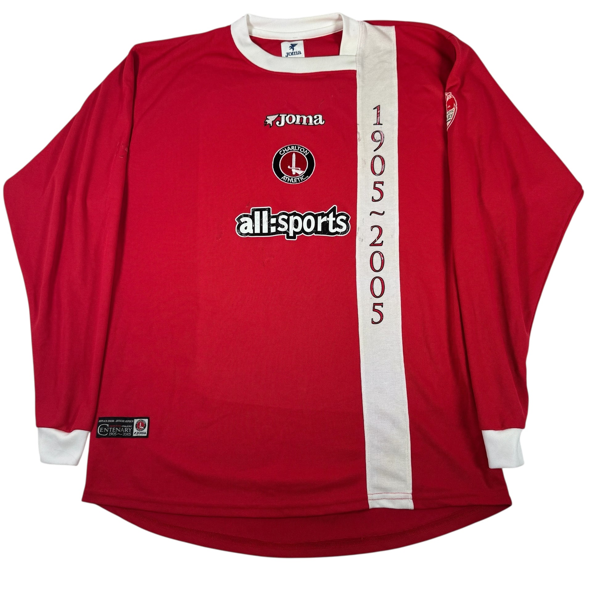 Charlton Athletic 2005/2006 Centenary Long Sleeve Home Football Shirt Medium – Football Shirt Kingdom