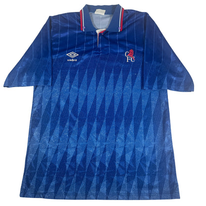 Chelsea 1989/1990/1991 Home Football Shirt Medium — full front view