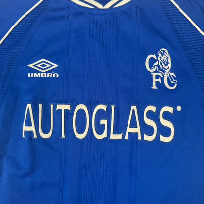 Chelsea 1999/2000/2001 Home Football Shirt Youths — front close-up
