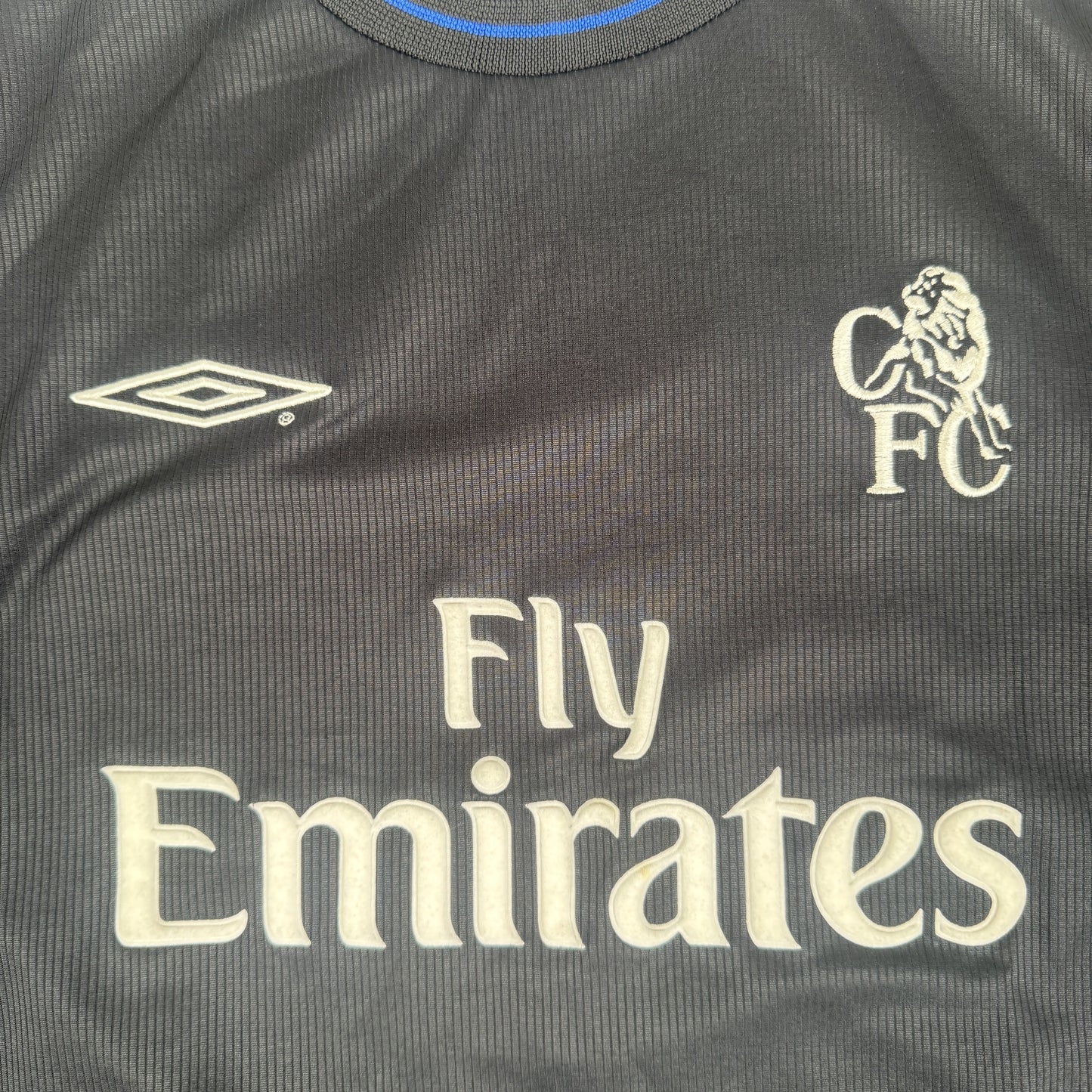 Chelsea 2002/2003 Away Long Sleeve Football Shirt Medium