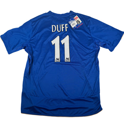 Back of Chelsea 2005/2006 home football shirt, size XXL, showing Duff 11