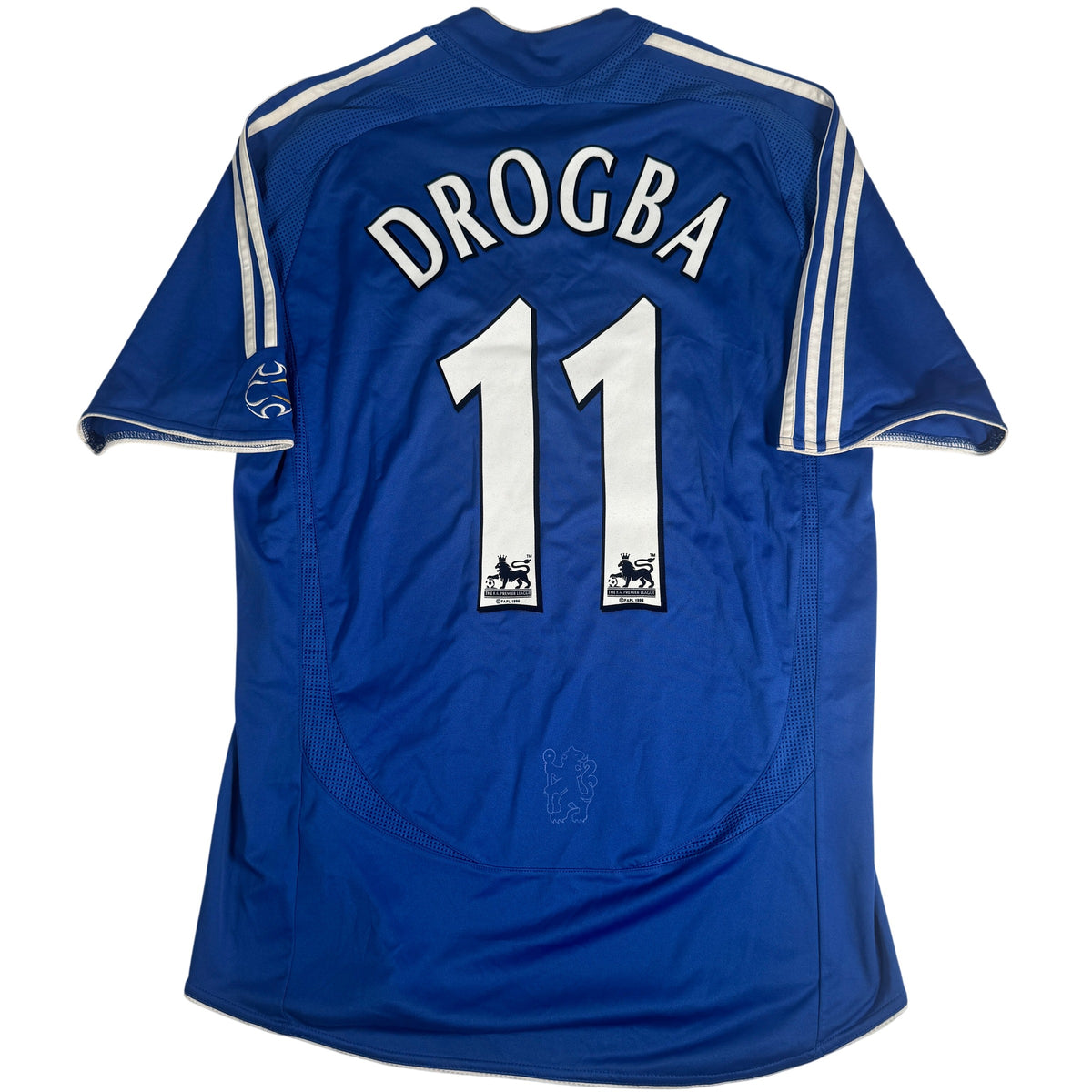 Back of Chelsea 2006/2007/2008 home football shirt, size Medium, showing Drogba 11