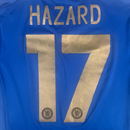 HAZARD 17 Chelsea 2012/2013 Home Football Shirt Medium — back close-up