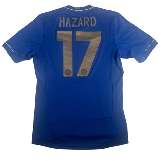 HAZARD 17 Chelsea 2012/2013 Home Football Shirt Medium — full back view