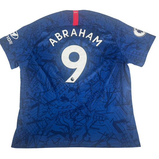 Abraham 9 Chelsea 2019/2020 Home Football Shirt XXL — full back view