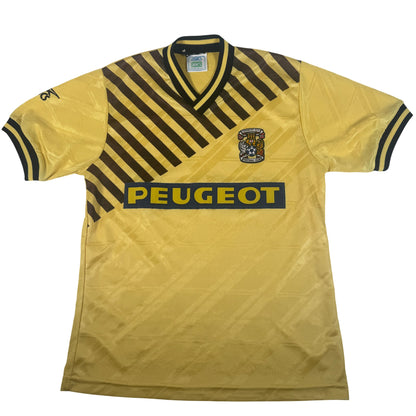 Front of Coventry City 1989/1990/1991 away football shirt, size Large
