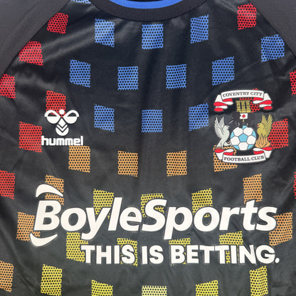 Coventry City 2022/2023 Third Long Sleeve Football Shirt Medium — front close-up