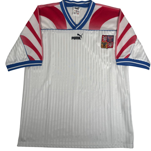 Czech Republic 1995/1996 Away Football Shirt Large