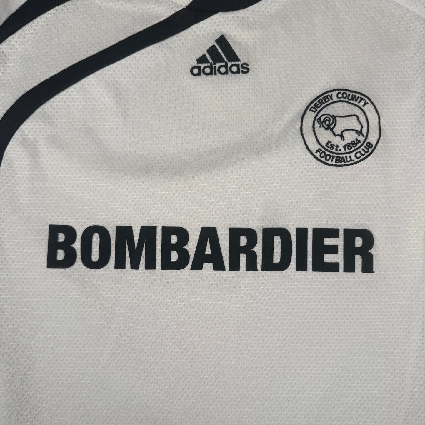Derby County 2009/2010 Home Football Shirt Large – Football Shirt Kingdom