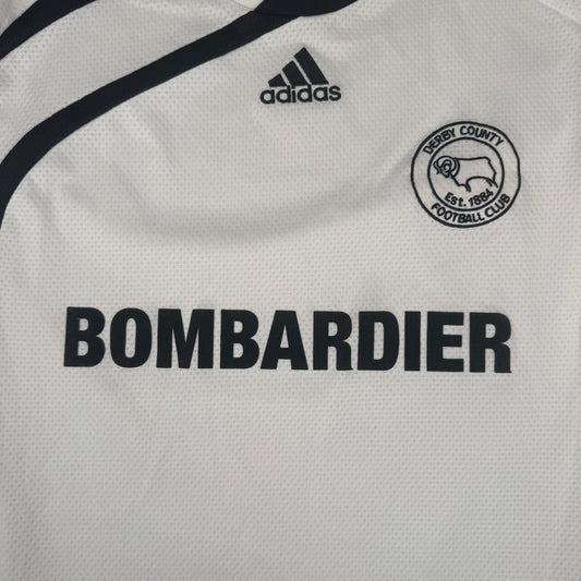 Derby County 2009/2010 Home Football Shirt Large – Football Shirt Kingdom