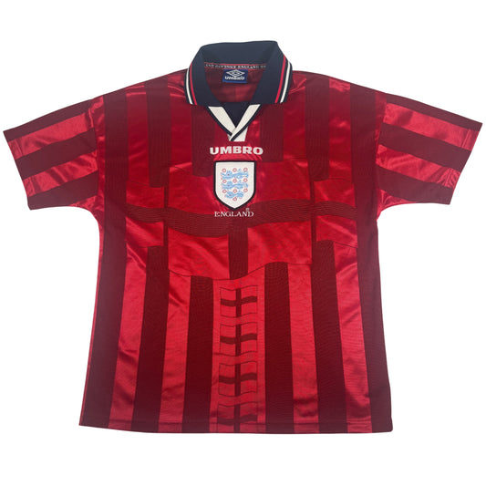 Front of England 1998/1999/2000 away football shirt, size Medium