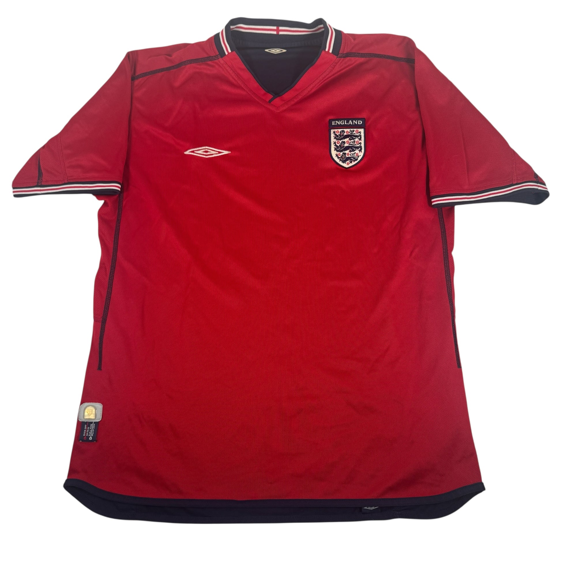 England 2002/2003/2004 Away Football Shirt Large – Football Shirt Kingdom