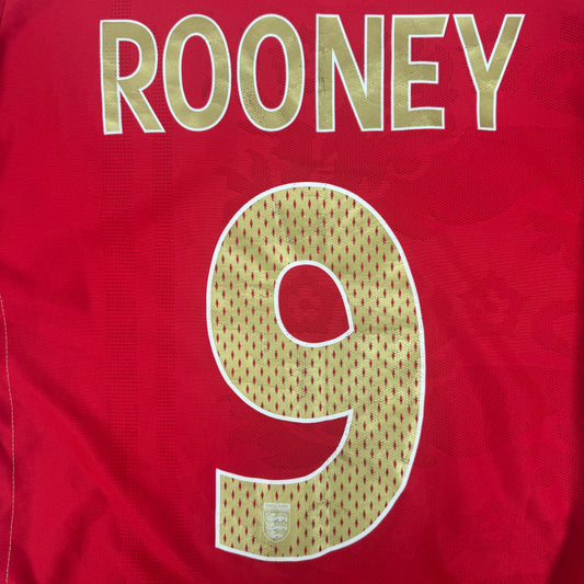 ROONEY 9 England 2006/2007/2008 Away Football Shirt Medium – Football Shirt Kingdom