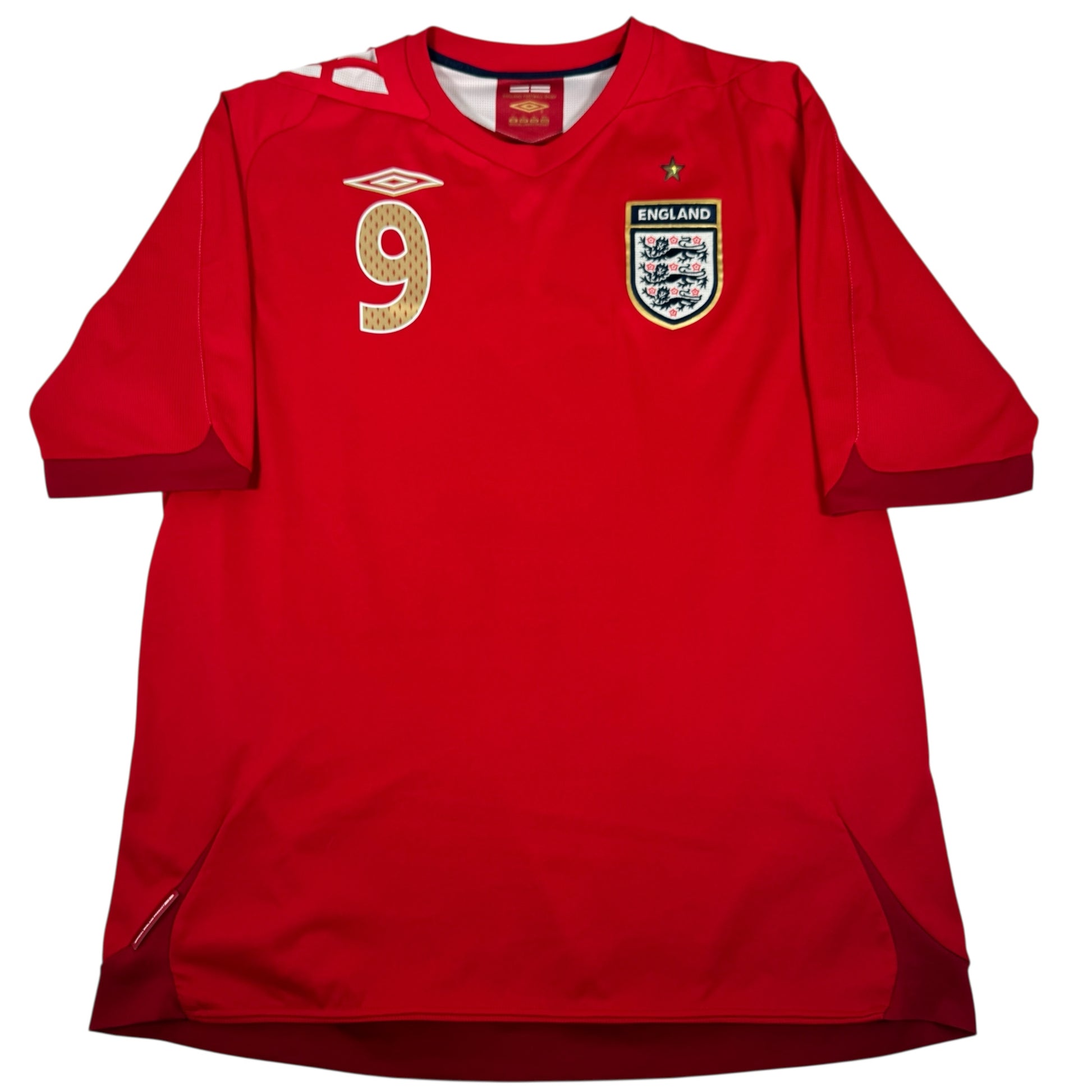 ROONEY 9 England 2006/2007/2008 Away Football Shirt XL – Football Shirt Kingdom