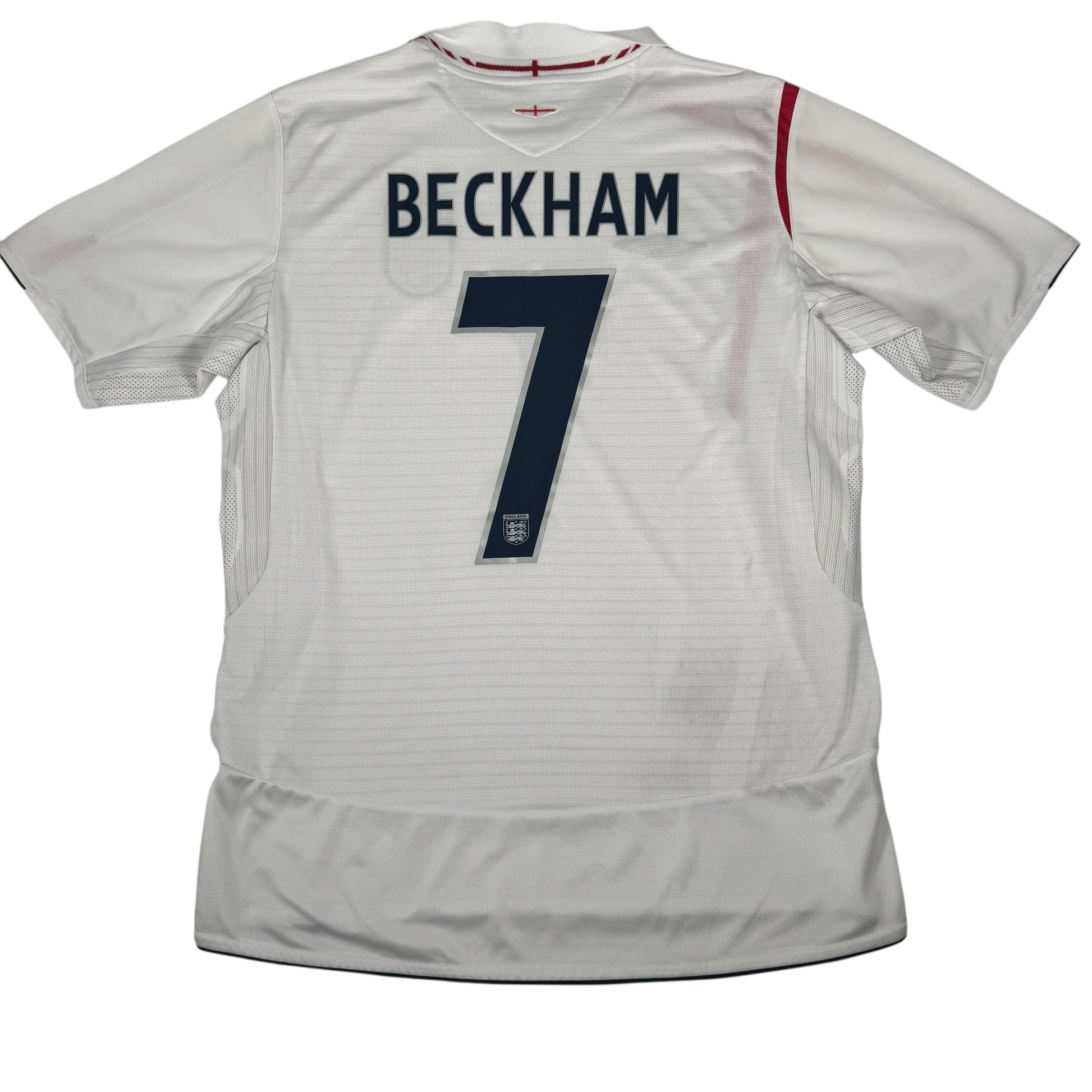 BECKHAM 7 England 2006/2007/2008 Home Football Shirt Large – Football Shirt Kingdom