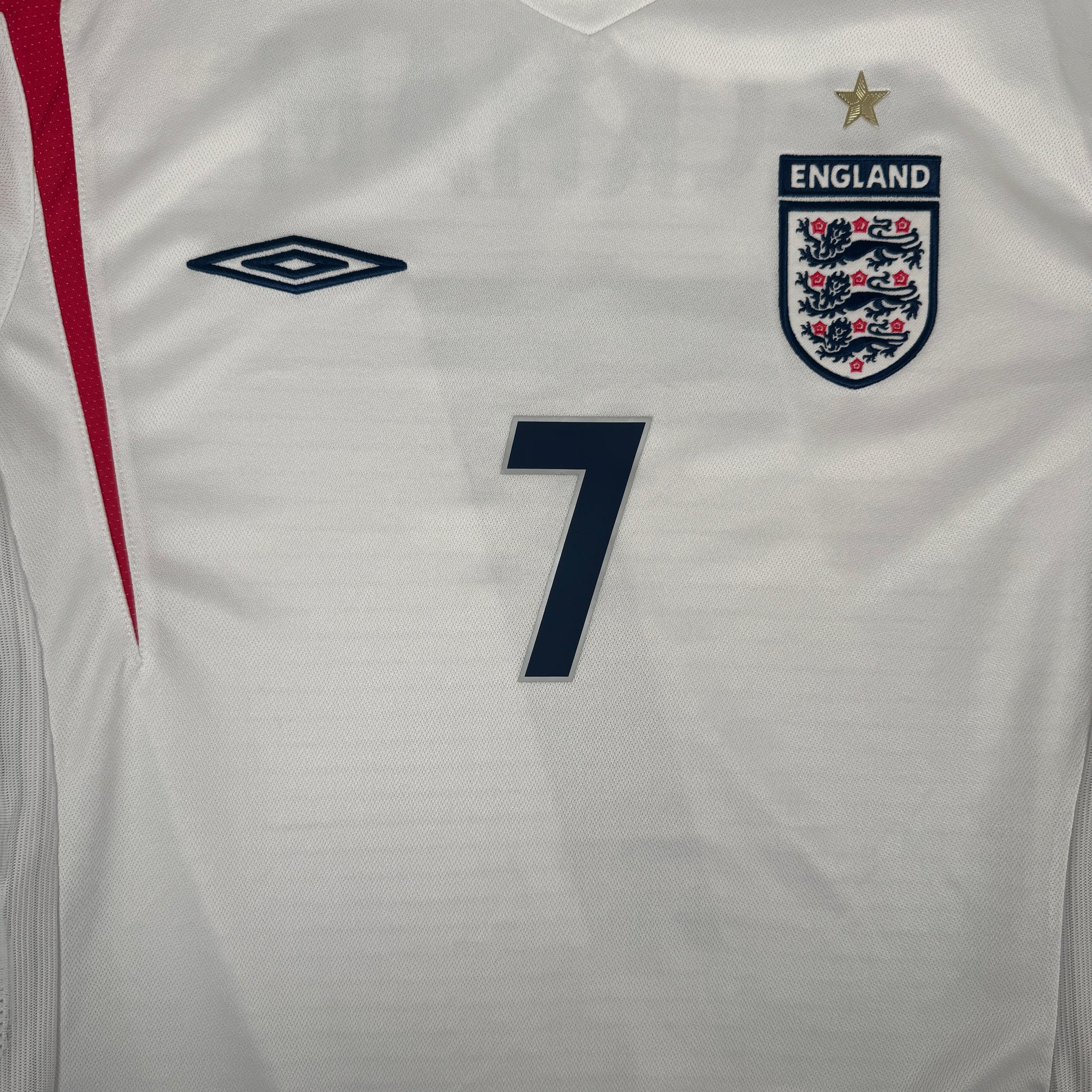BECKHAM 7 England 2006/2007/2008 Home Football Shirt Large – Football Shirt Kingdom