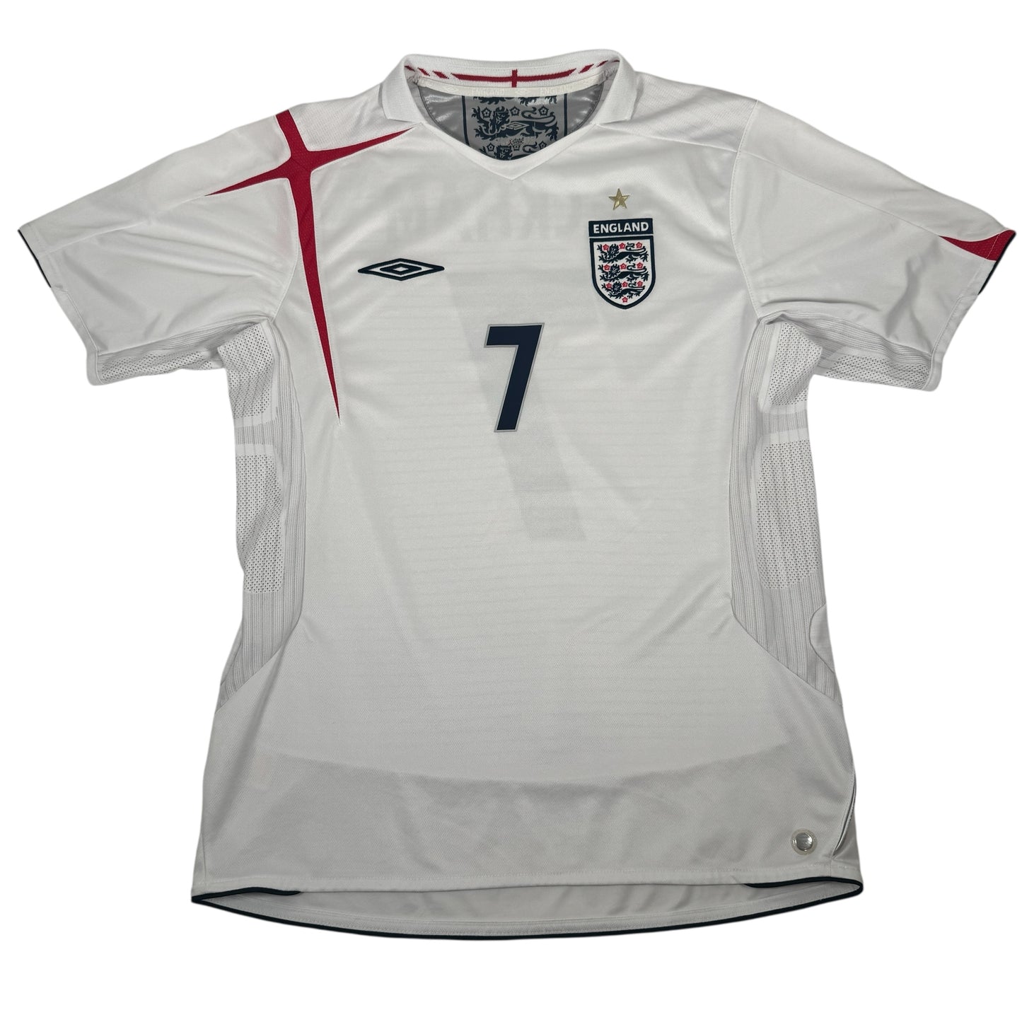 BECKHAM 7 England 2006/2007/2008 Home Football Shirt Large – Football Shirt Kingdom