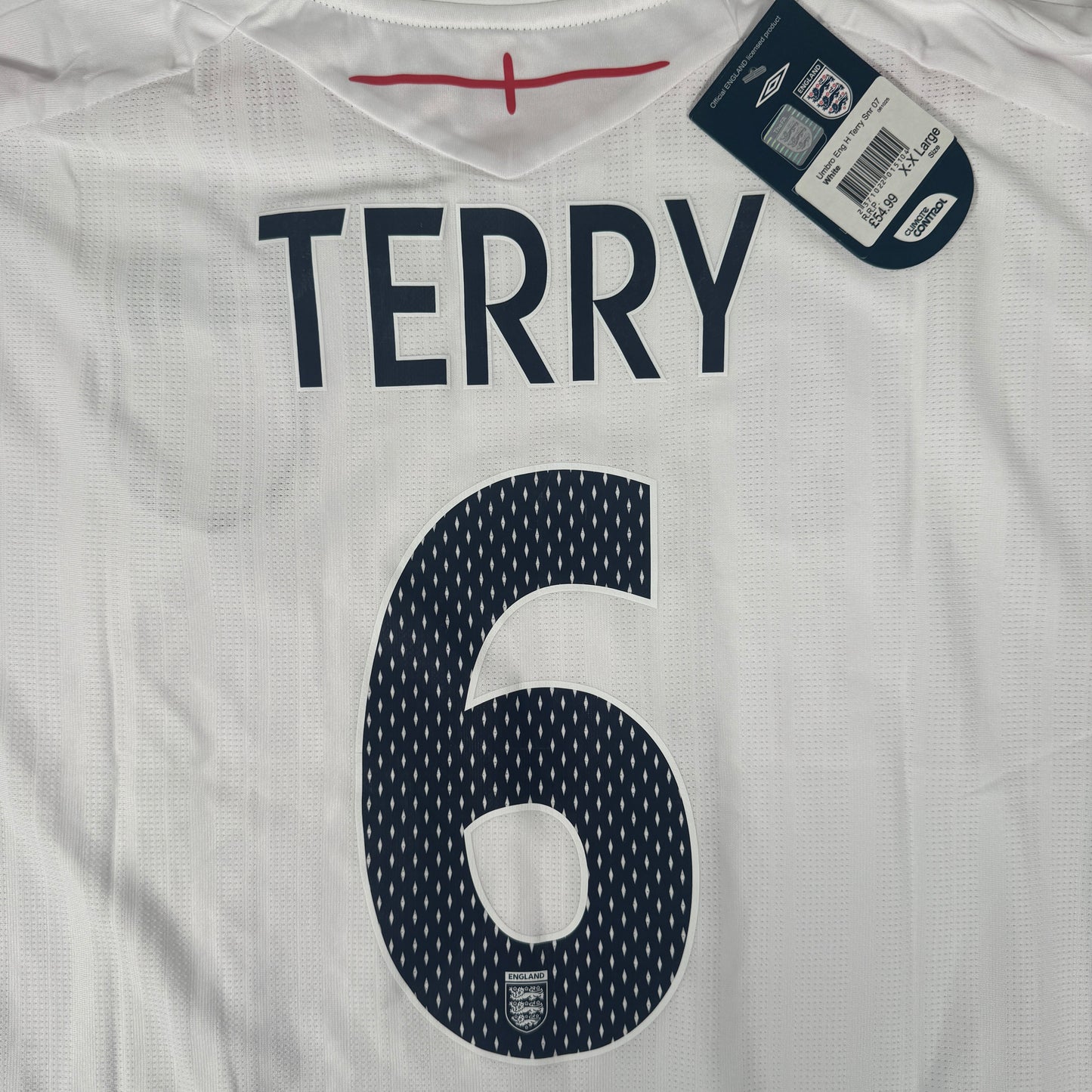 TERRY 6 England 2007/2008/2009 Home Football Shirt XXL 2XL BNWT – Football Shirt Kingdom