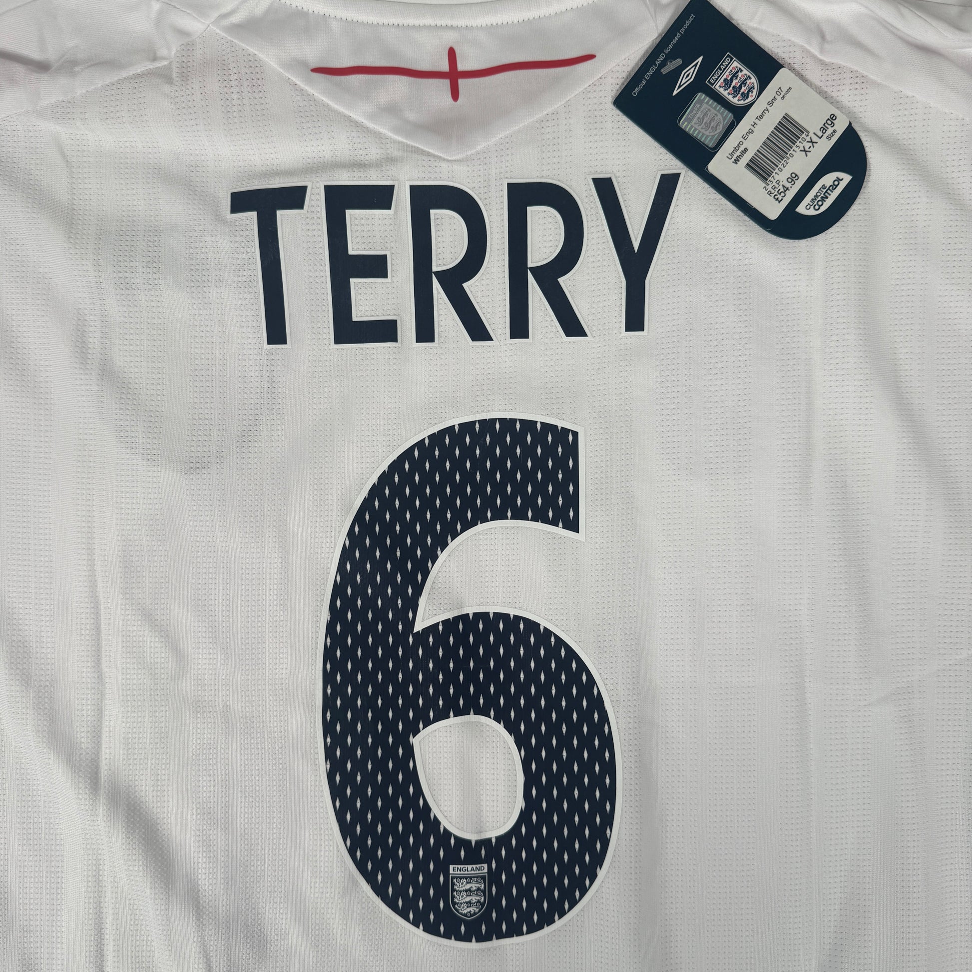 TERRY 6 England 2007/2008/2009 Home Football Shirt XXL 2XL BNWT – Football Shirt Kingdom