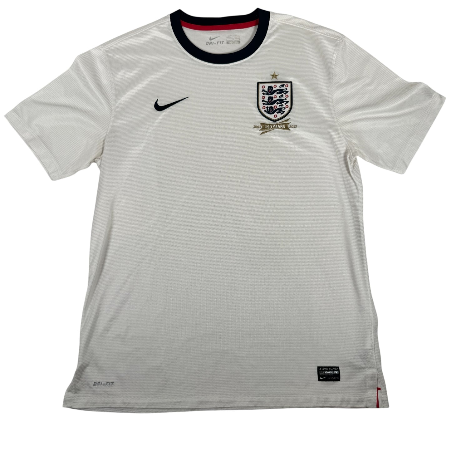 England 2013/2014 150th Anniversary Home Football Shirt Large – Football Shirt Kingdom