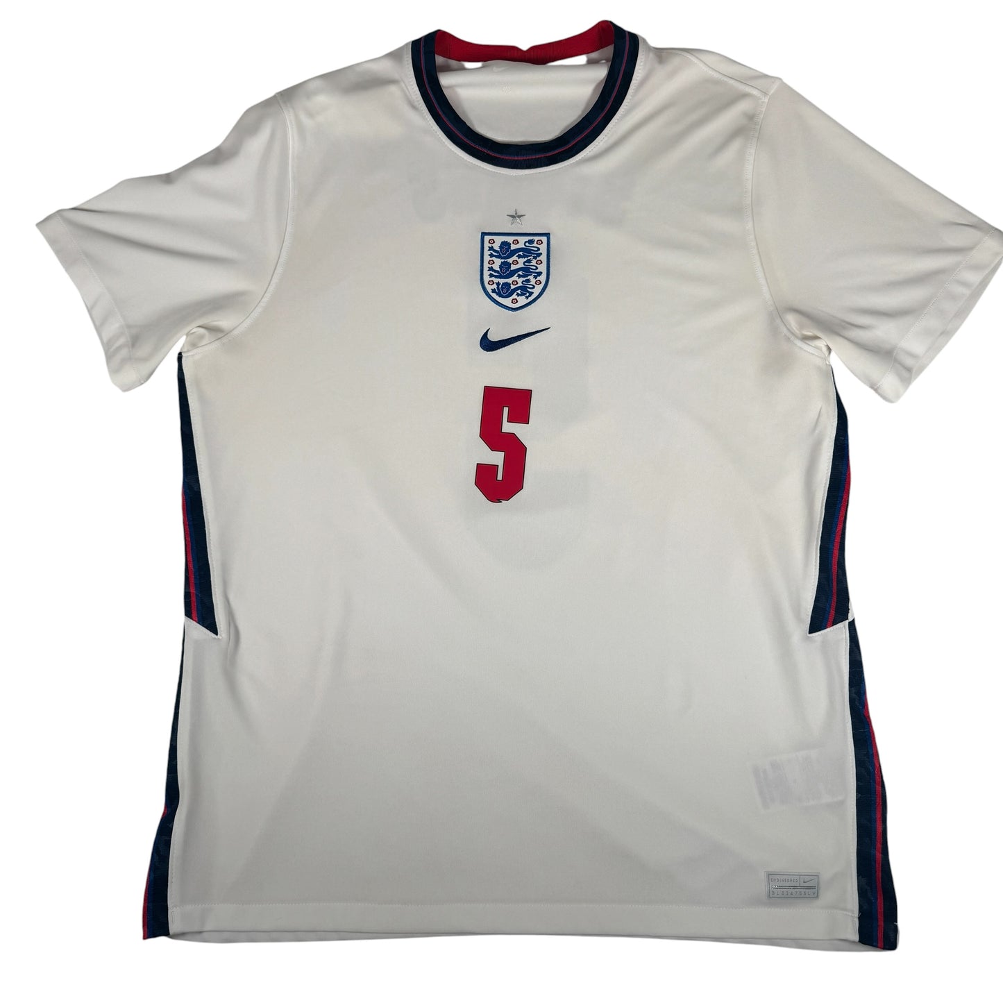 STONES 5 England 2020/2021/2022 Home Football Shirt XL – Football Shirt Kingdom