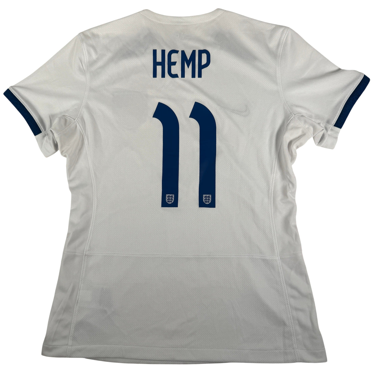 Back of England 2023/2024 home football shirt, size Medium, showing Hemp 11