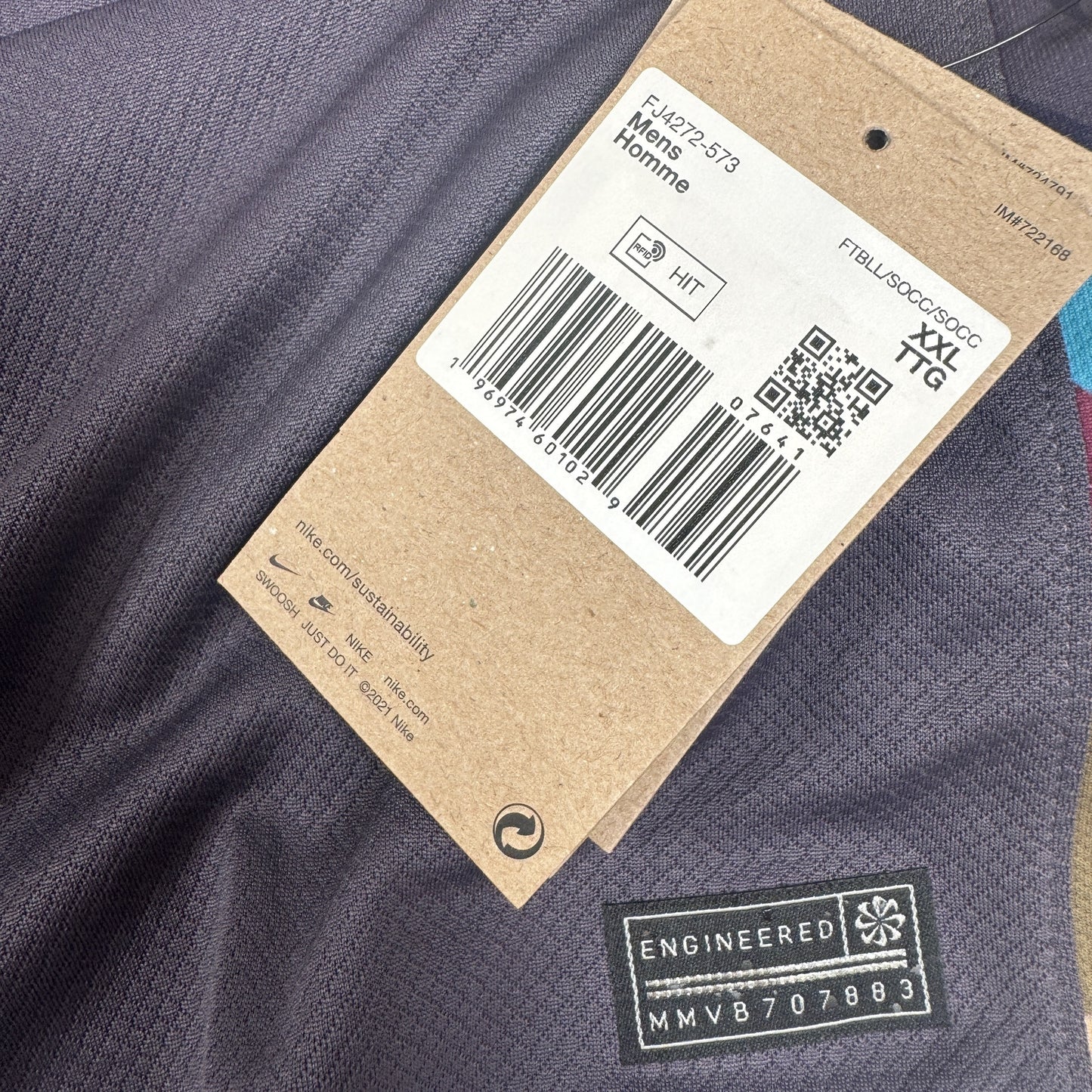 England 2024/2025/2026 Away Football Shirt XXL BNWT